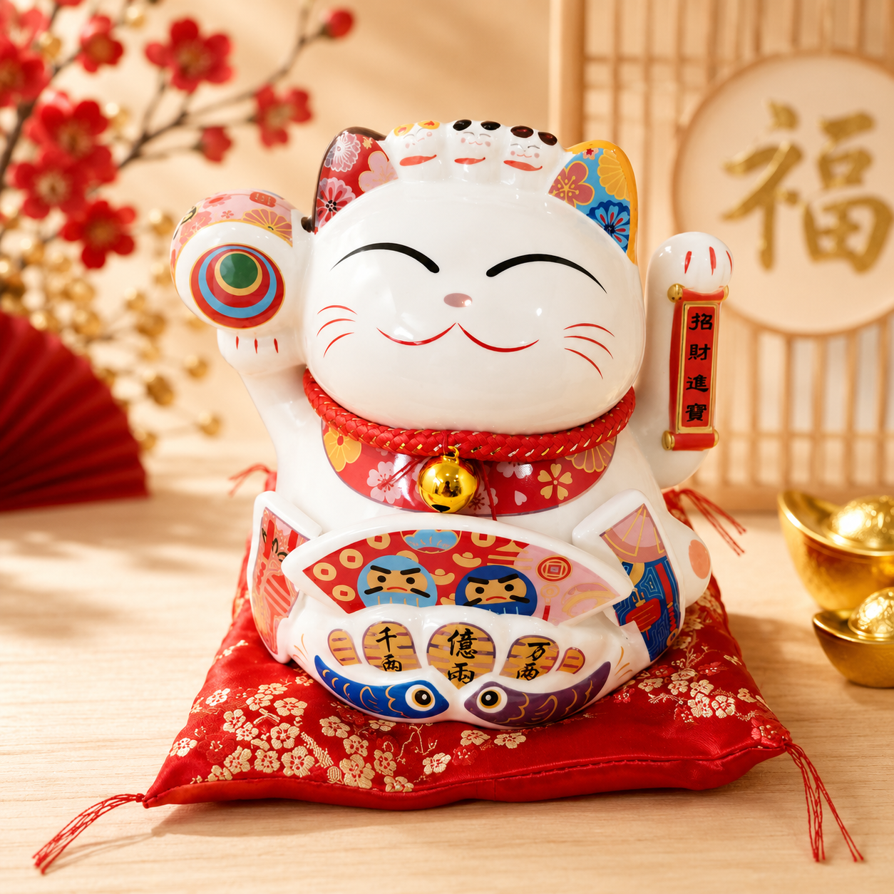 MANEKINEKO PORCELAINE 22 CM DE HAUT