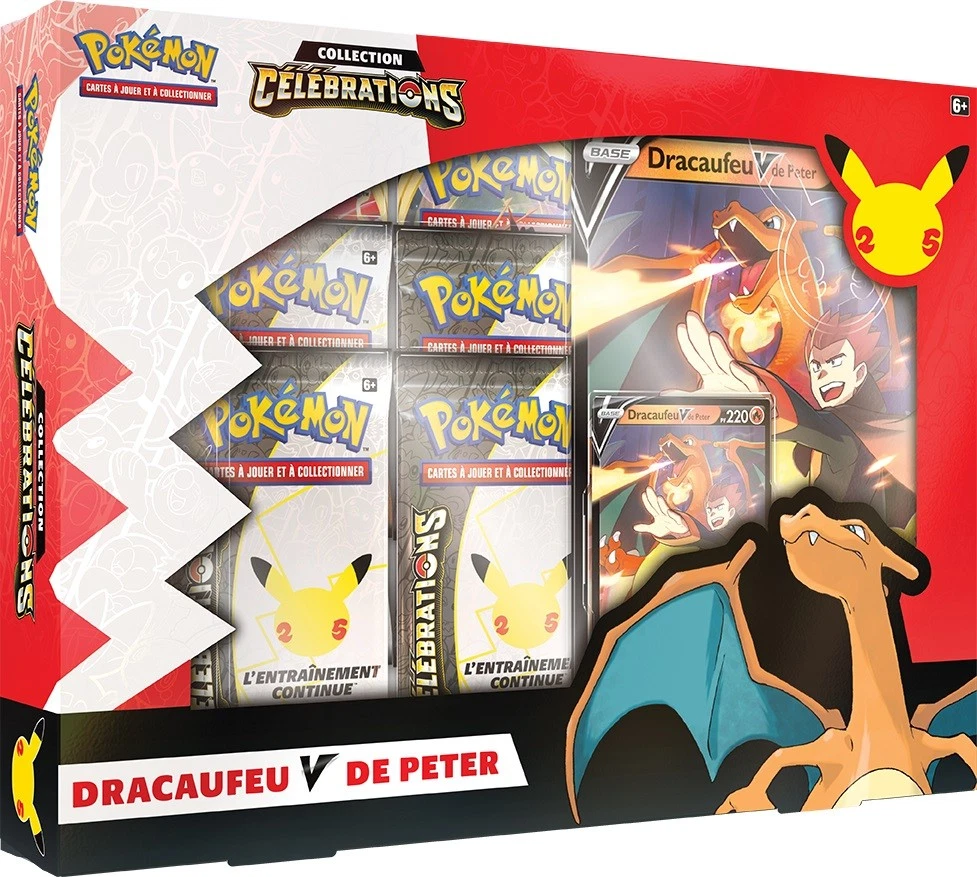 coffret célébration 25 dracaufeu fer