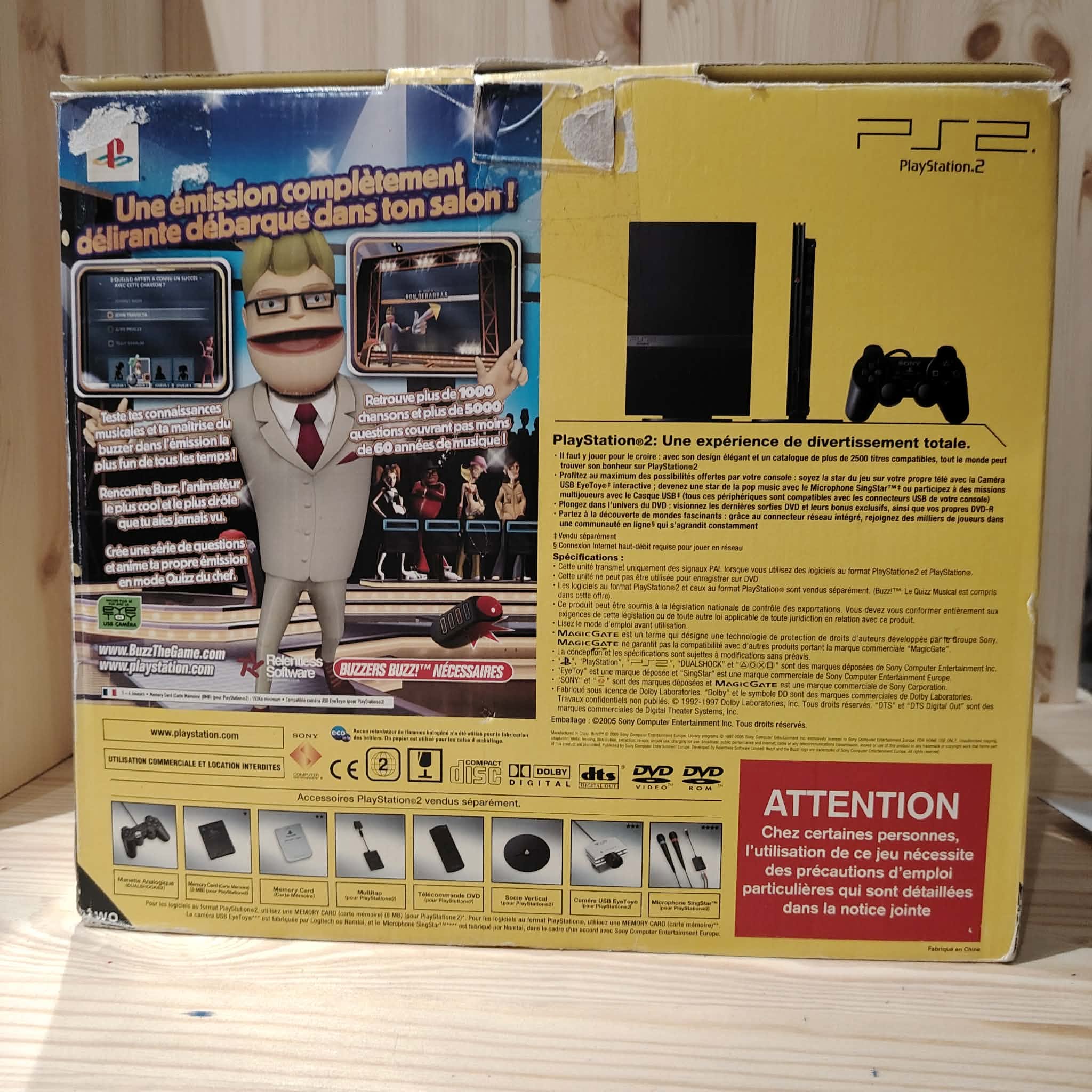 PLystation 2 edition buzz le quizz musical