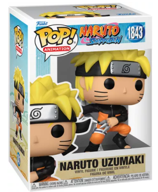 Figurine Pop NARUTO SHIPPUDEN - POP Animation N° 1843 - Naruto avec Chase (MT) Funko Référence :  BM-233506