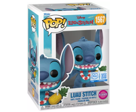 LUAU STITCH  FLOCKED/ LILO ET STITCH / FIGURINE FUNKO POP