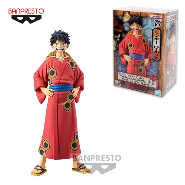 Figurine Banpresto DXF～The Grandline Series～Cranenking - Monkey D. Luffy Wanokuni Yukata Ver. "One Piece"